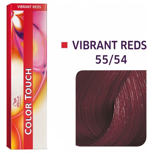 Wella Color Touch Hajszínező - 55/54 60ml Light Brown Intensive Mahogany Red képe 1